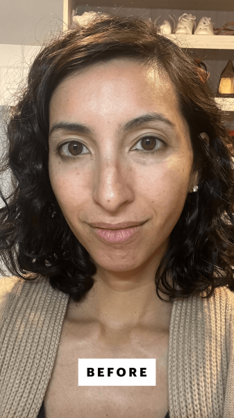 Pai before applying the Banila Co Covericious Ultimate Cover Cushion