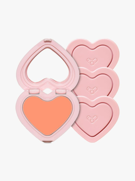 AOU Soft Cream Blush in branded components on a light gray background